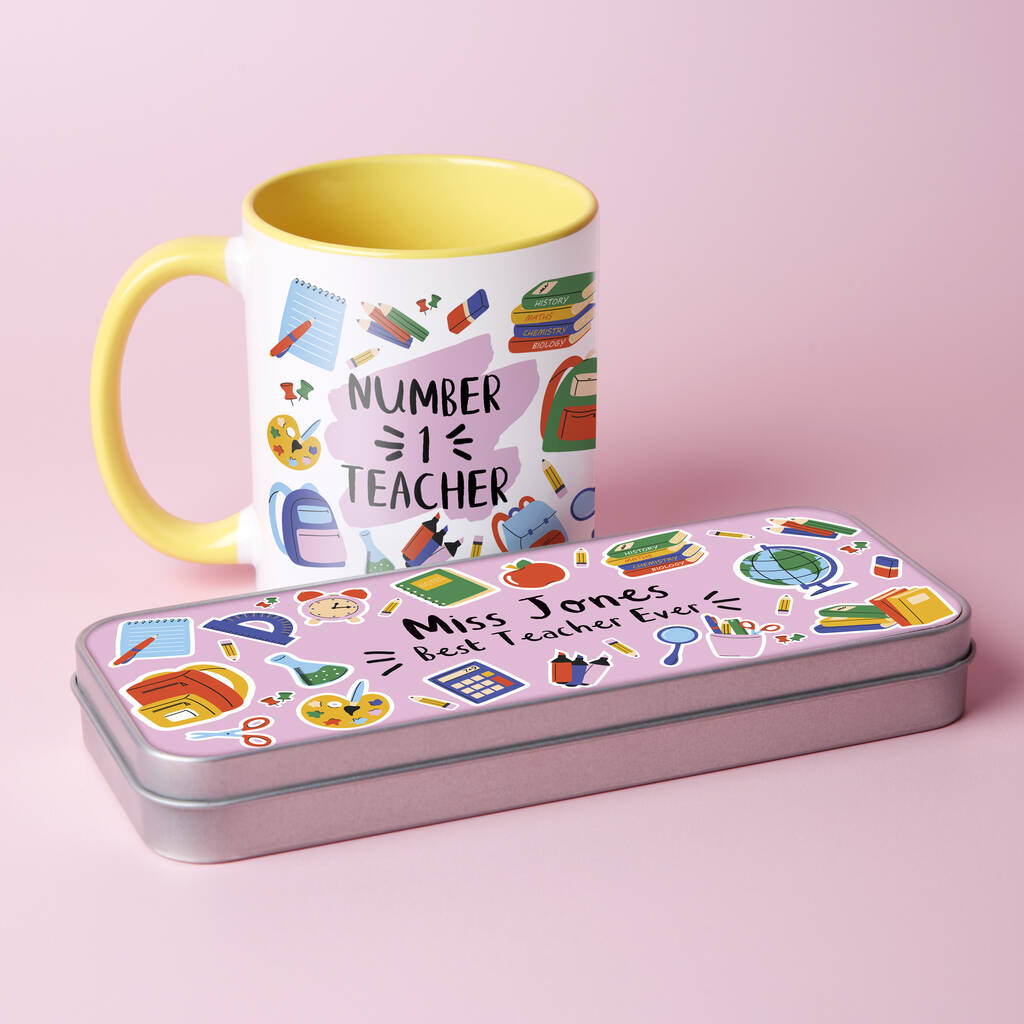 Mug And Pencil Tin Teacher Gift Set