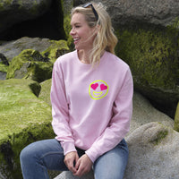 Neon Heart Eyes Emoji Sweatshirt