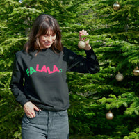 Neon Rainbow Fa La La Christmas Sweatshirt Jumper