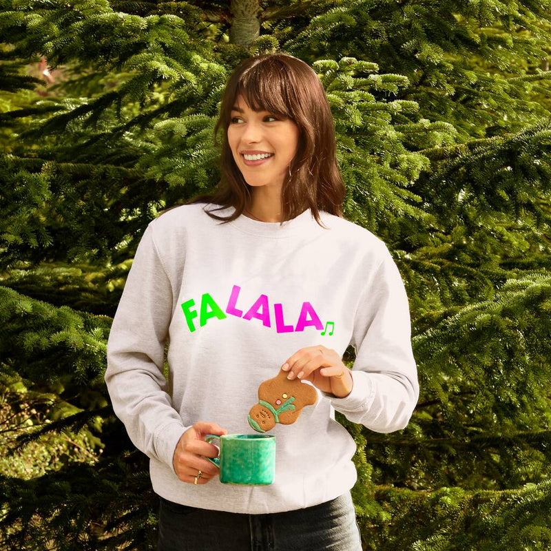 Neon Rainbow Fa La La Christmas Sweatshirt Jumper