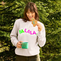 Neon Rainbow Fa La La Christmas Sweatshirt Jumper