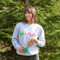 Neon Rainbow Fa La La Christmas Sweatshirt Jumper