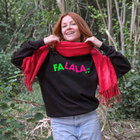 Neon Rainbow Fa La La Christmas Sweatshirt Jumper