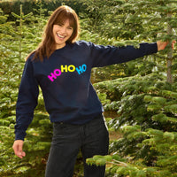 Neon Rainbow Ho Ho Ho Christmas Sweatshirt Jumper