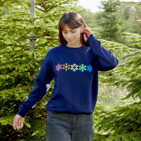 Neon Rainbow Snowflakes Christmas Sweatshirt Jumper