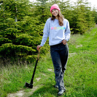 Neon Rainbow Snowflakes Christmas Sweatshirt Jumper
