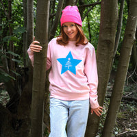 Christmas Tree Neon Star Christmas Jumper Sweatshirt