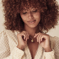 Organic Pebble Real Handwriting Necklace