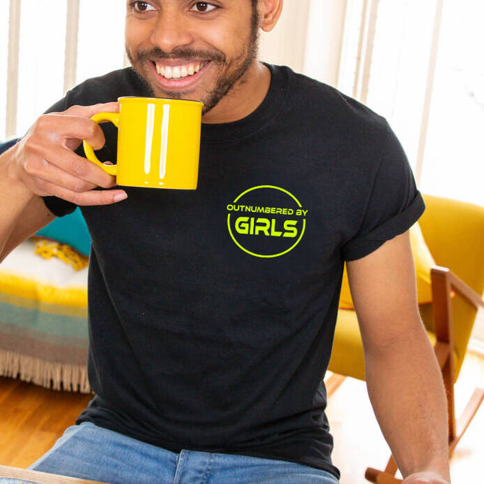 Outnumbered By Girls' Men's T-Shirt