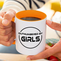 'Outnumbered By Girls' Mug For Dad