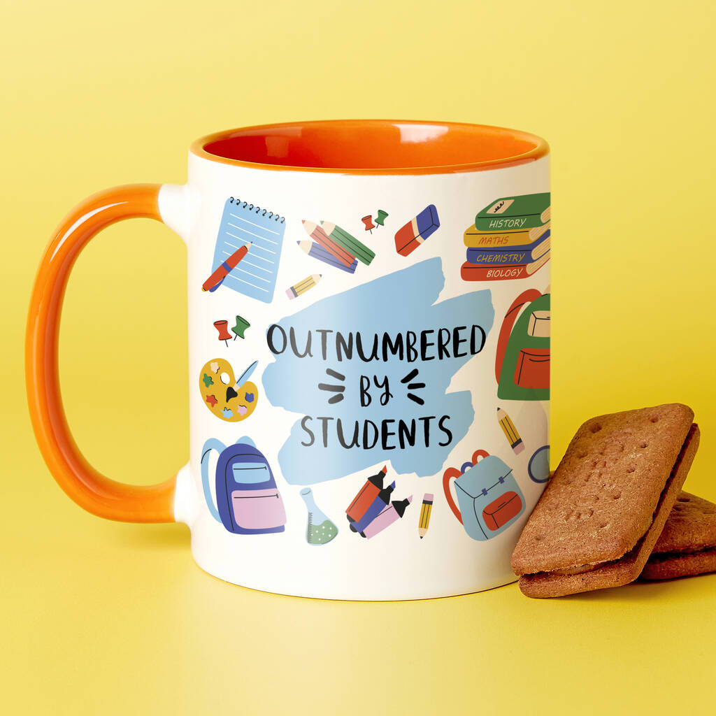 Outnumbered By Students Wrap Mug
