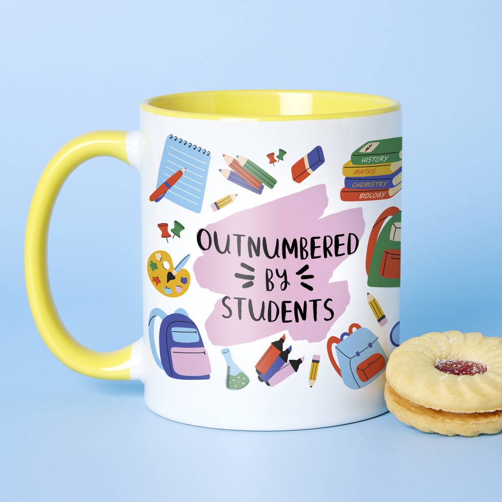 Outnumbered By Students Wrap Mug