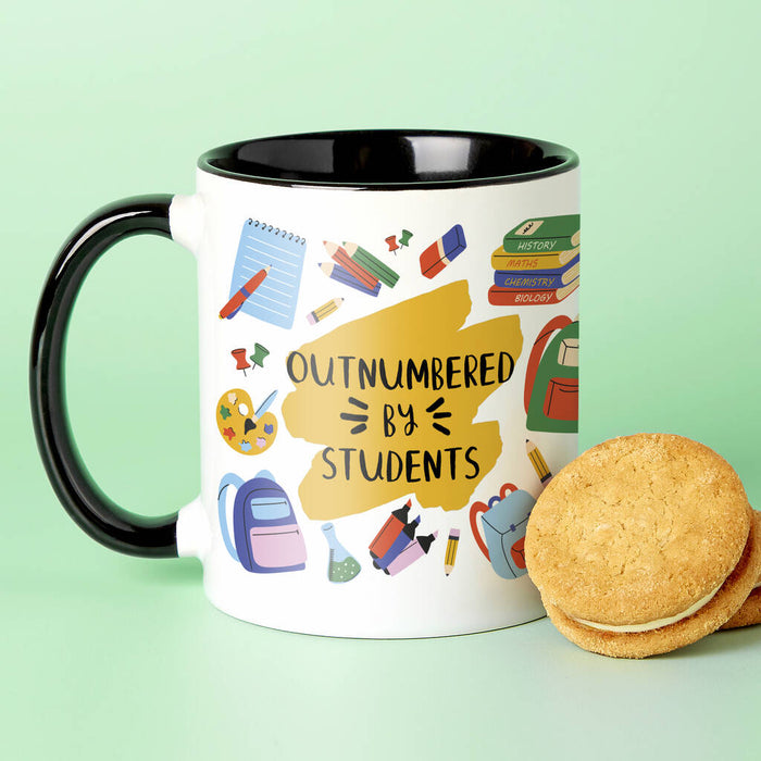 Outnumbered By Students Wrap Mug