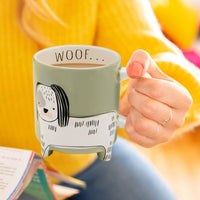 Patch Dog Mug With Feet