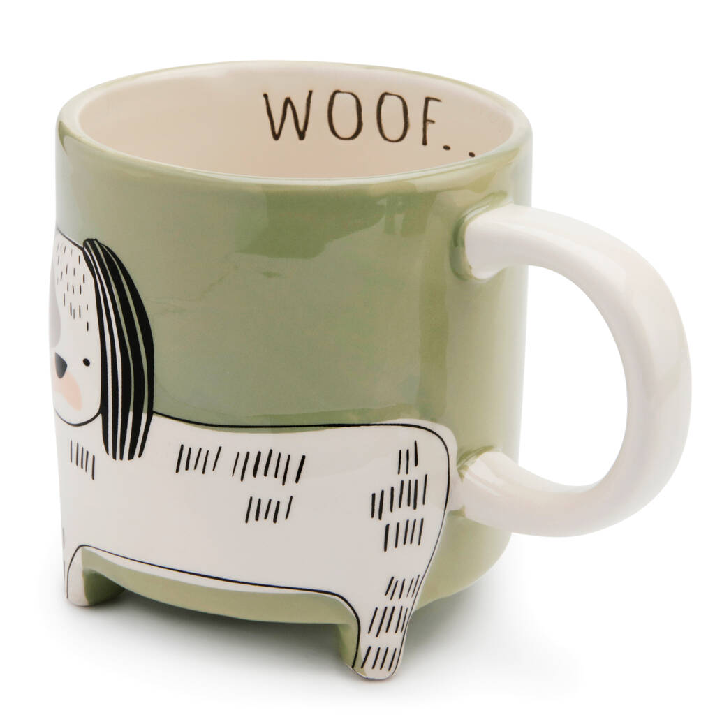 Patch Dog Mug With Feet