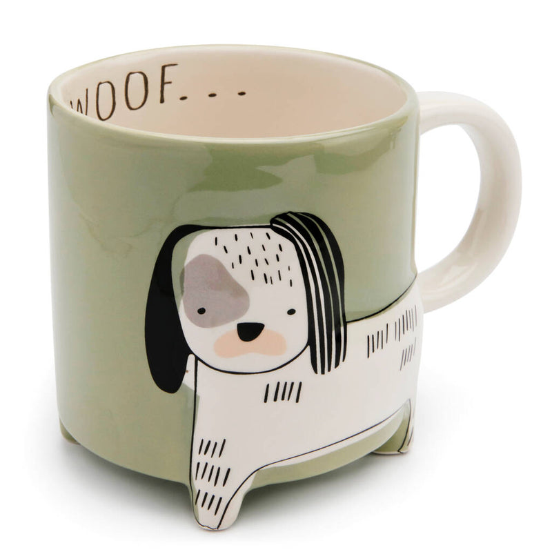Patch Dog Mug With Feet
