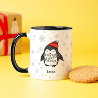 Penguin and Polar Bear Personalised Couples Mug Set