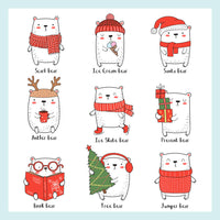 Penguin and Polar Bear Personalised Couples Mug Set