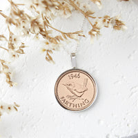 80th Birthday 1946 Farthing Coin Necklace