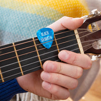 Personalised Band Name Guitar Plectrum / Pick Coloured Set