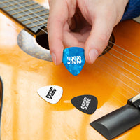 Personalised Band Name Guitar Plectrum / Pick Coloured Set