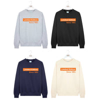 Personalised Birth Year 'Limited Edition' Mens Sweatshirt
