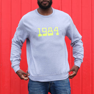 Personalised Birth Year Retro Game Font Men's Sweatshirt Jumper