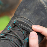 Personalised Black Running Shoe Tag