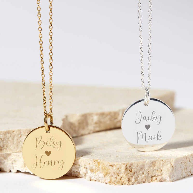 Personalised Children's Name Disc Necklace
