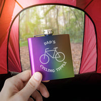 Personalised Cycling Tipple Father's Day Hip Flask