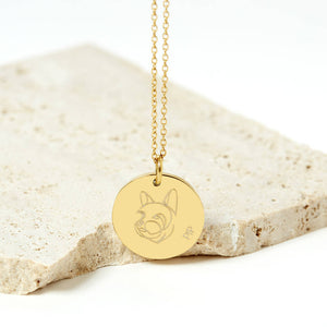 Personalised Dog Breed Gold Plated Necklace