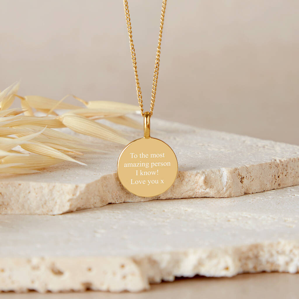 Personalised Folk Initial And Birthstone Necklace