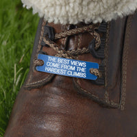 Personalised Hiking Walking Boot Tag