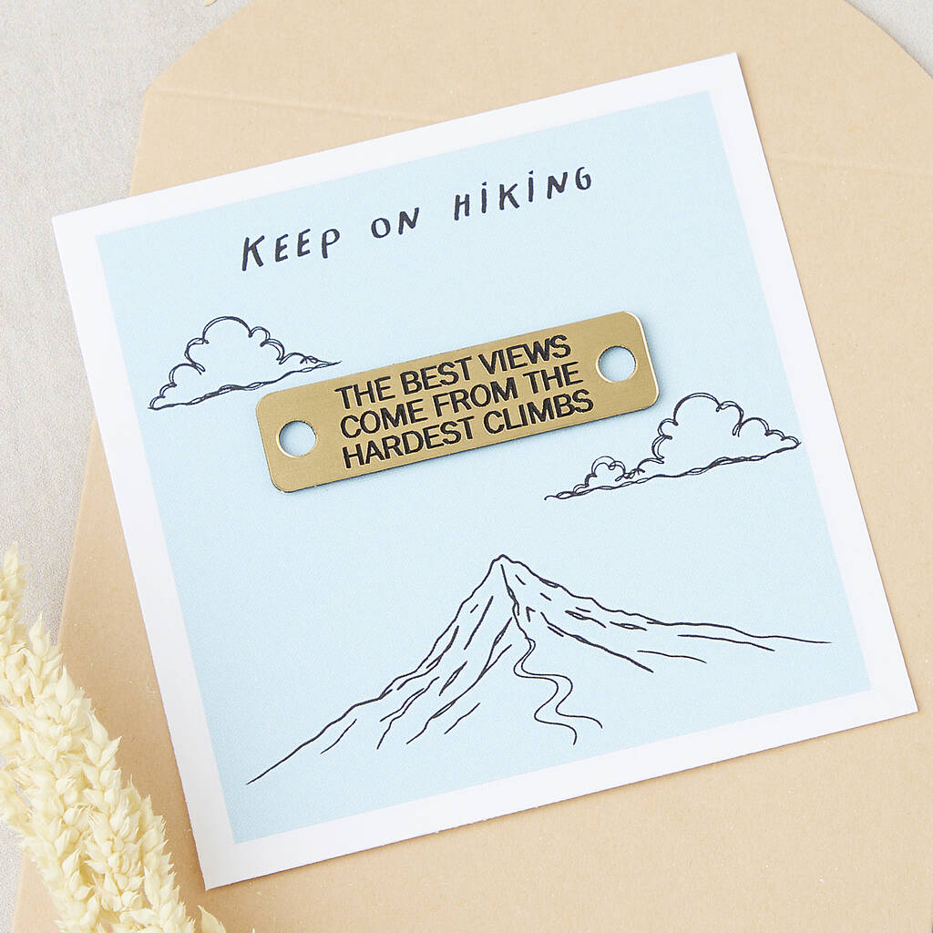 Personalised Hiking Walking Boot Tag