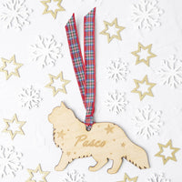 Personalised Pet Name And Shape Christmas Decoration