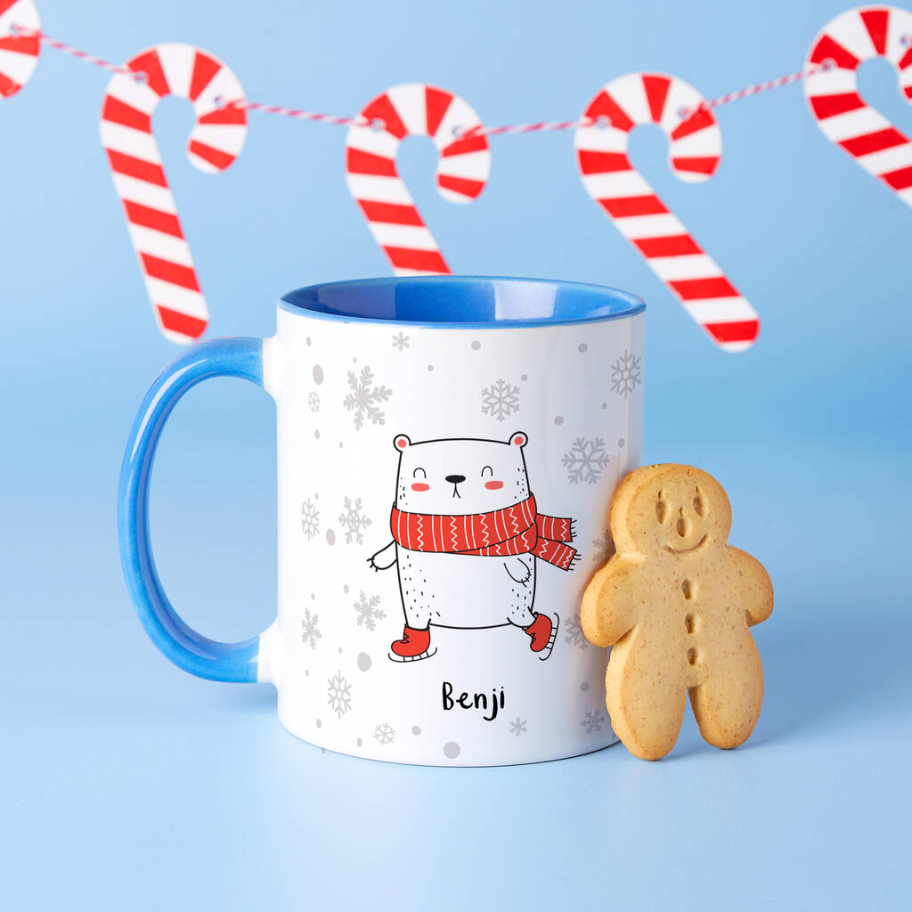Personalised Polar Bear Winter Mug