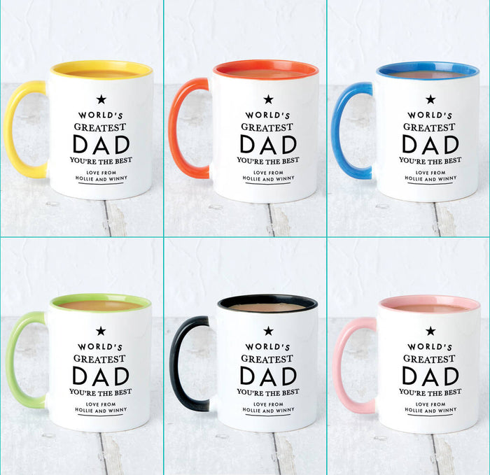 Personalised World's Greatest Dad Mug