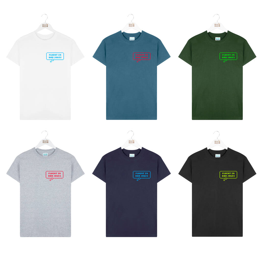 Pixelated Fluent In Dad Jokes Men's Tshirt