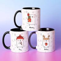 Polar Bear Personalised Family Mug Set