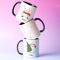 Polar Bear Personalised Family Mug Set