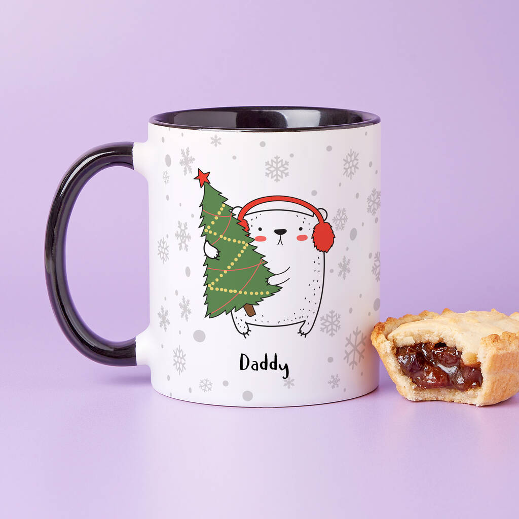 Polar Bear Personalised Family Mug Set