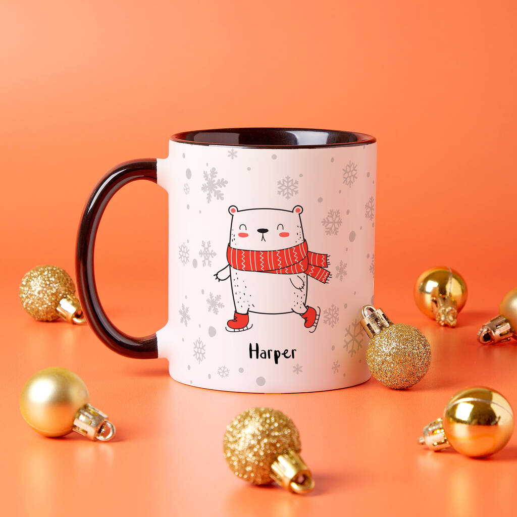 Polar Bear Personalised Family Mug Set