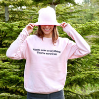 Santa Saw Everything Women's Christmas Sweatshirt