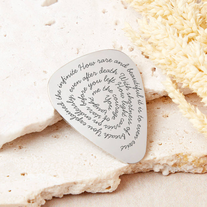 Secret Message Guitar Plectrum