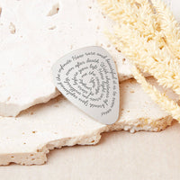 Secret Message Guitar Plectrum