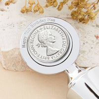 Sixpence 70th Birthday 1956 Coin Bottle Stopper