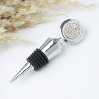 Sixpence 70th Birthday 1956 Coin Bottle Stopper