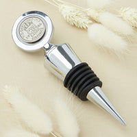 80th Birthday 1946 Sixpence Coin Bottle Stopper