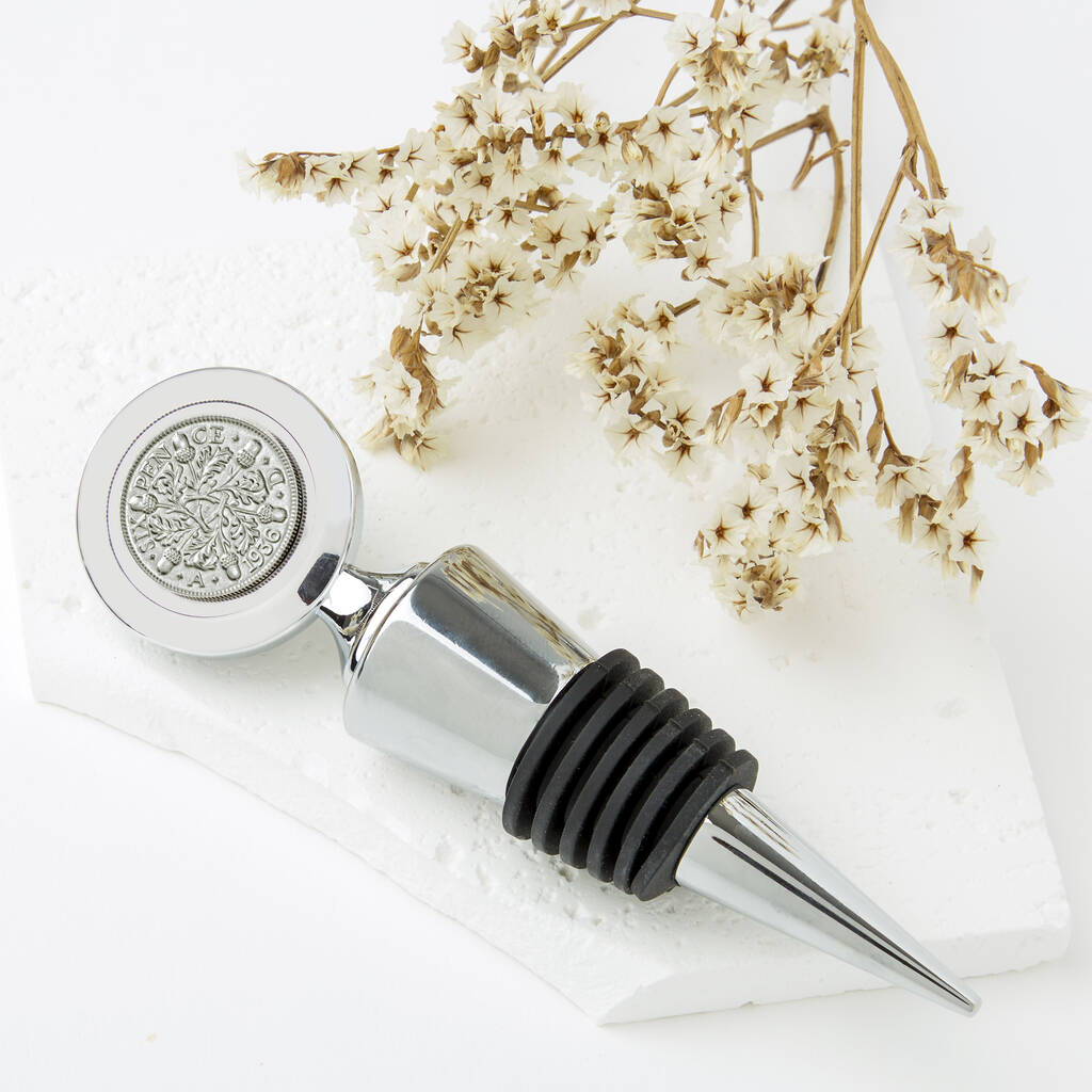 90th Birthday 1936 Sixpence Coin Bottle Stopper