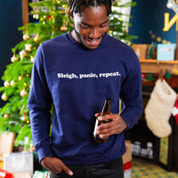 Sleigh, Panic, Repeat Men's Christmas Jumper